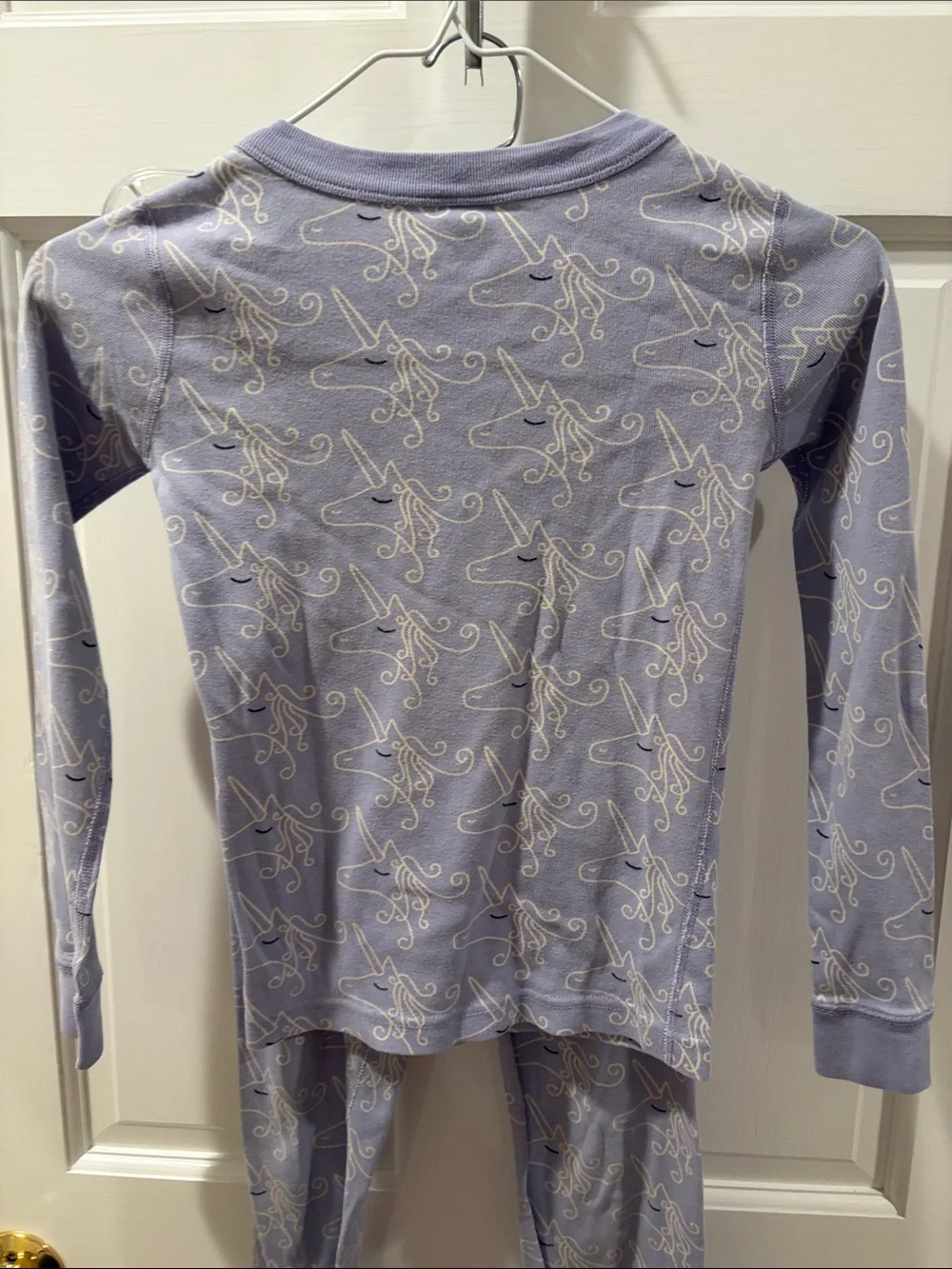 Hanna Andersson Lavender Unicorn Long Sleeve Pajama Set